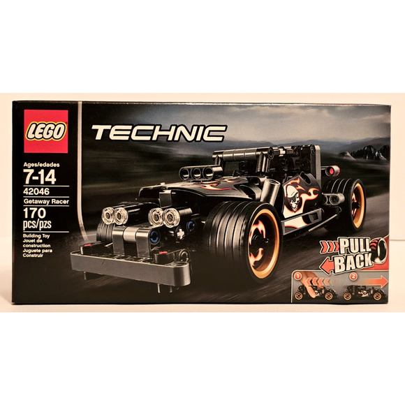 GETAWAY RACER w/ Pull Back Motor LEGO Technic Set #42046 NEW Sealed RETIRED - Picture 1 of 8